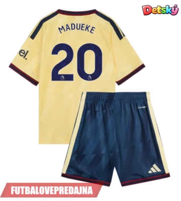 Lacne Dětský Futbalové dres Arsenal Noni Madueke #20 2026-27 Krátky Rukáv - Tretina (+ trenírky)
